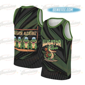 Alligator Alcatraz Everglades Florida Basketball Jersey, Everglades Florida 2025 Parody