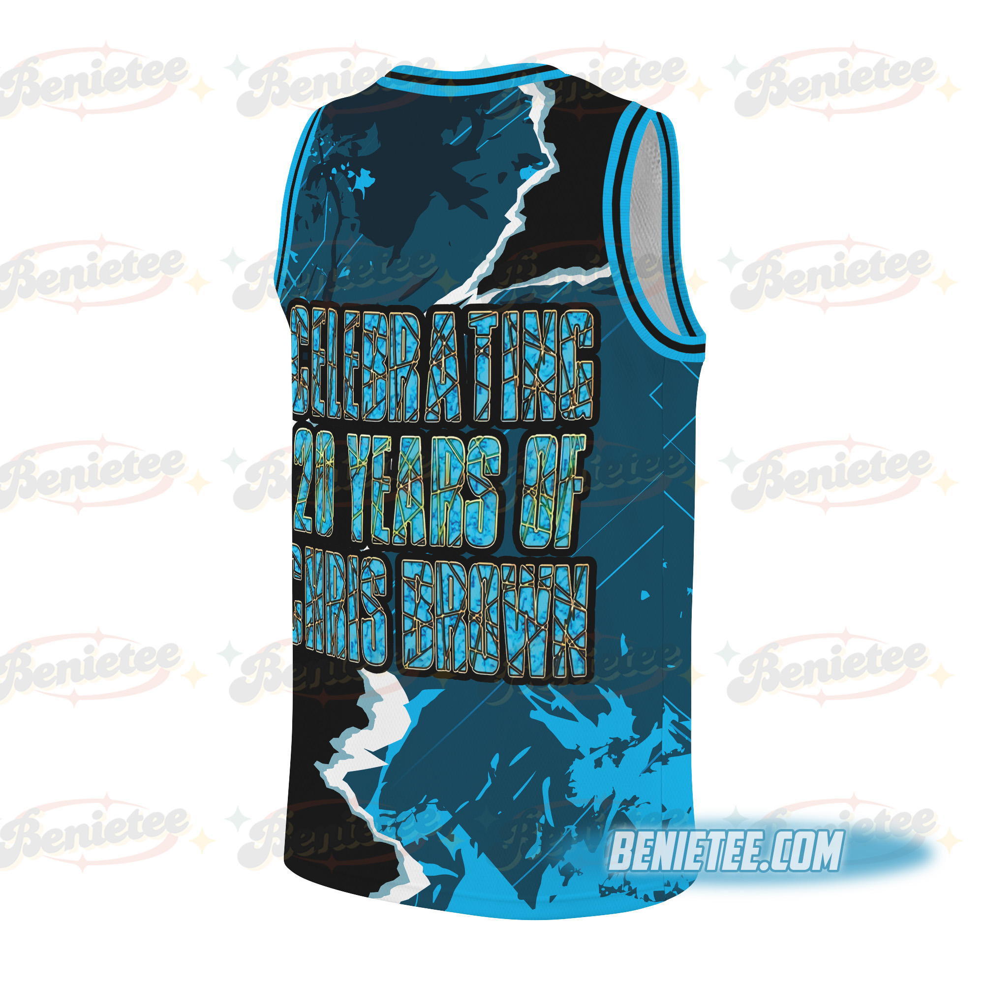 Chris Brown Merch Basketball Jersey, CB Tour 2025 Shirt, Bowl XX Tour Jersey - Image 3