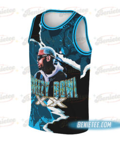 Alternative view of Chris Brown Merch Basketball Jersey, CB Tour 2025 Shirt, Bowl XX Tour Jersey