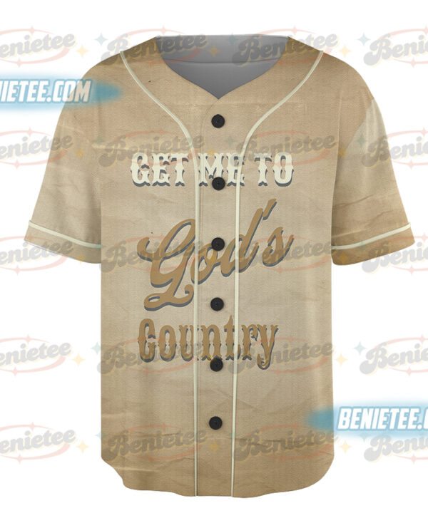 Alternative view of Morgan Wallen Get Me to God's Country Baseball Jerseys