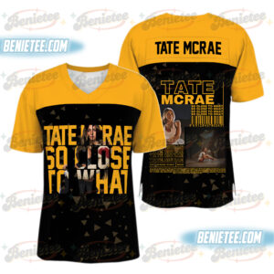 Tate Vintage-Stye McRae Miss Possessive Tour 2025 Jersey,Vintage Tate McRae Concert Football Jersey