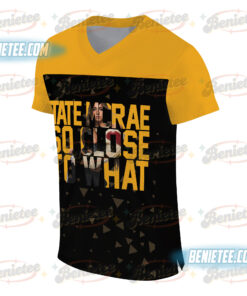 Alternative view of Tate Vintage-Stye McRae Miss Possessive Tour 2025 Jersey,Vintage Tate McRae Concert Football Jersey