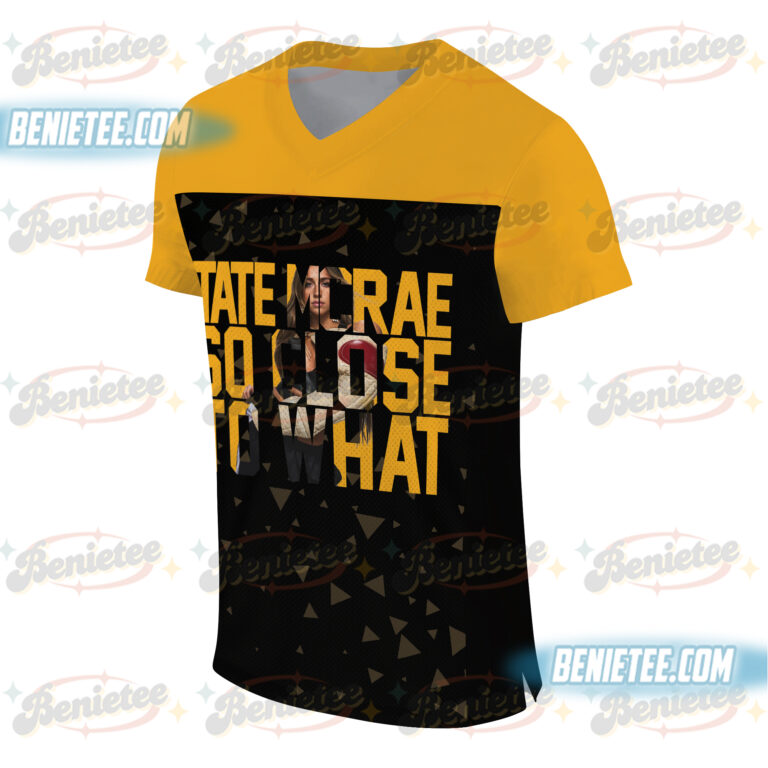 Alternative view of Tate Vintage-Stye McRae Miss Possessive Tour 2025 Jersey,Vintage Tate McRae Concert Football Jersey