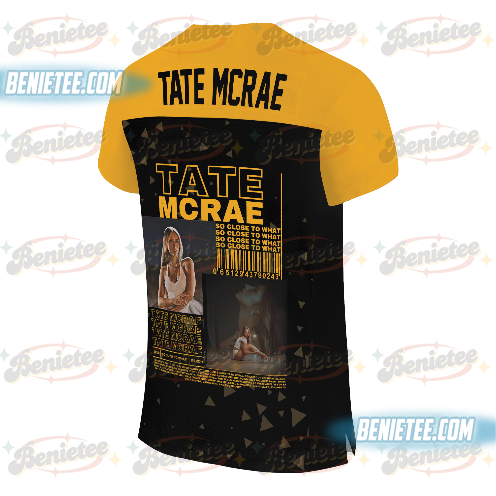 Tate Vintage-Stye McRae Miss Possessive Tour 2025 Jersey,Vintage Tate McRae Concert Football Jersey - Image 3