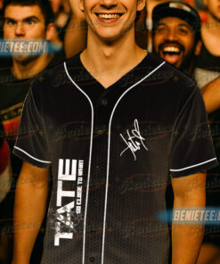 Alternative view of Tate McRae Think Later World Tour Baseball Jersey, Miss Possessive Concert Jersey