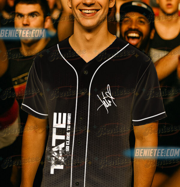 Alternative view of Tate McRae Think Later World Tour Baseball Jersey, Miss Possessive Concert Jersey