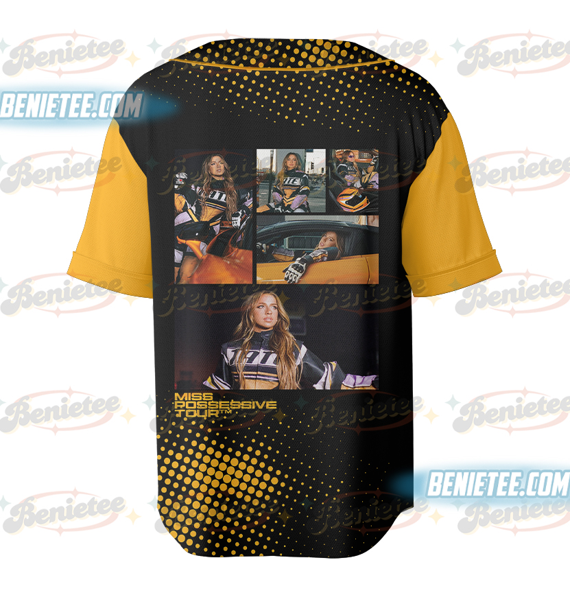 Tate McRae Miss Possessive Tour 2025 Baseball Jersey - Image 3