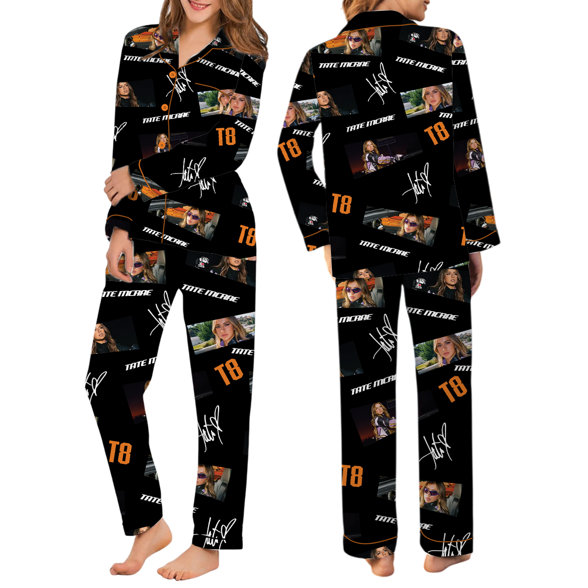 Tate McRae 2025 Concert Pajamas Set Long, Miss Possessive Tour 2025 Pajamas, Tate McRae Fan Gift Shirt, Tate McRae Merch, Tate McRae Graphic Tee