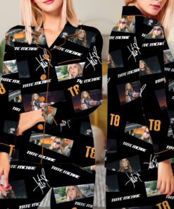 Alternative view of Tate McRae 2025 Concert Pajamas Set Long, Miss Possessive Tour 2025 Pajamas, Tate McRae Fan Gift Shirt, Tate McRae Merch, Tate McRae Graphic Tee
