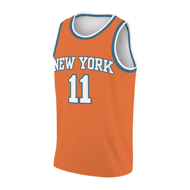 Alternative view of Captain Clutch New York Basketball Basketball Jersey, Jalen Brunson Fans Funny Apparel