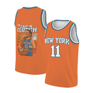 Captain Clutch New York Basketball Jersey, Jalen Brunson Fans Funny Apparel