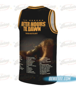 Alternative view of The Weeknd After Hours Tour Basketball Jersey