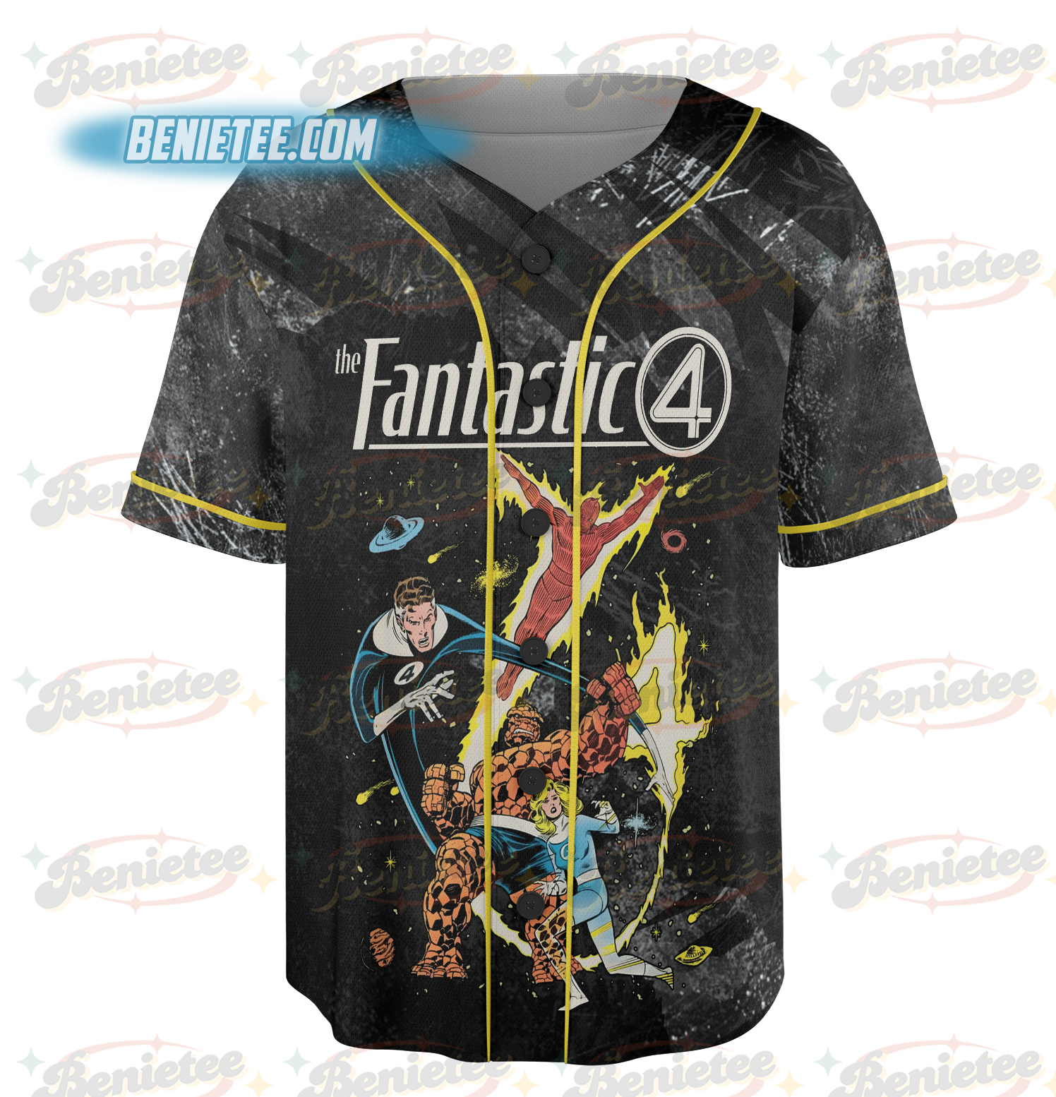 Vintage The Fantastic Four Baseball Jersey - Image 3