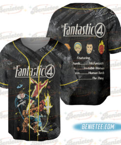 Alternative view of Vintage The Fantastic Four Baseball Jersey