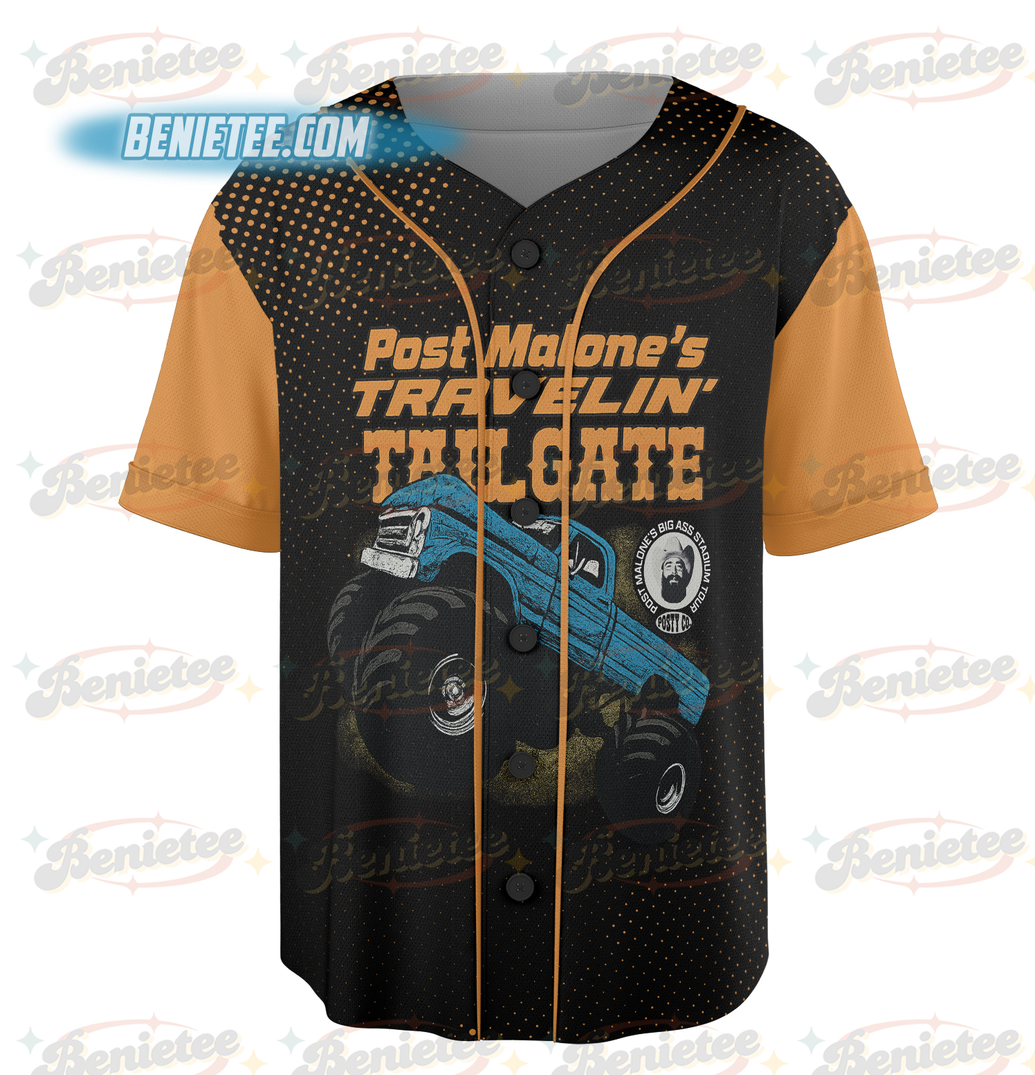 Vintage Post Malone Baseball Jersey - Image 2