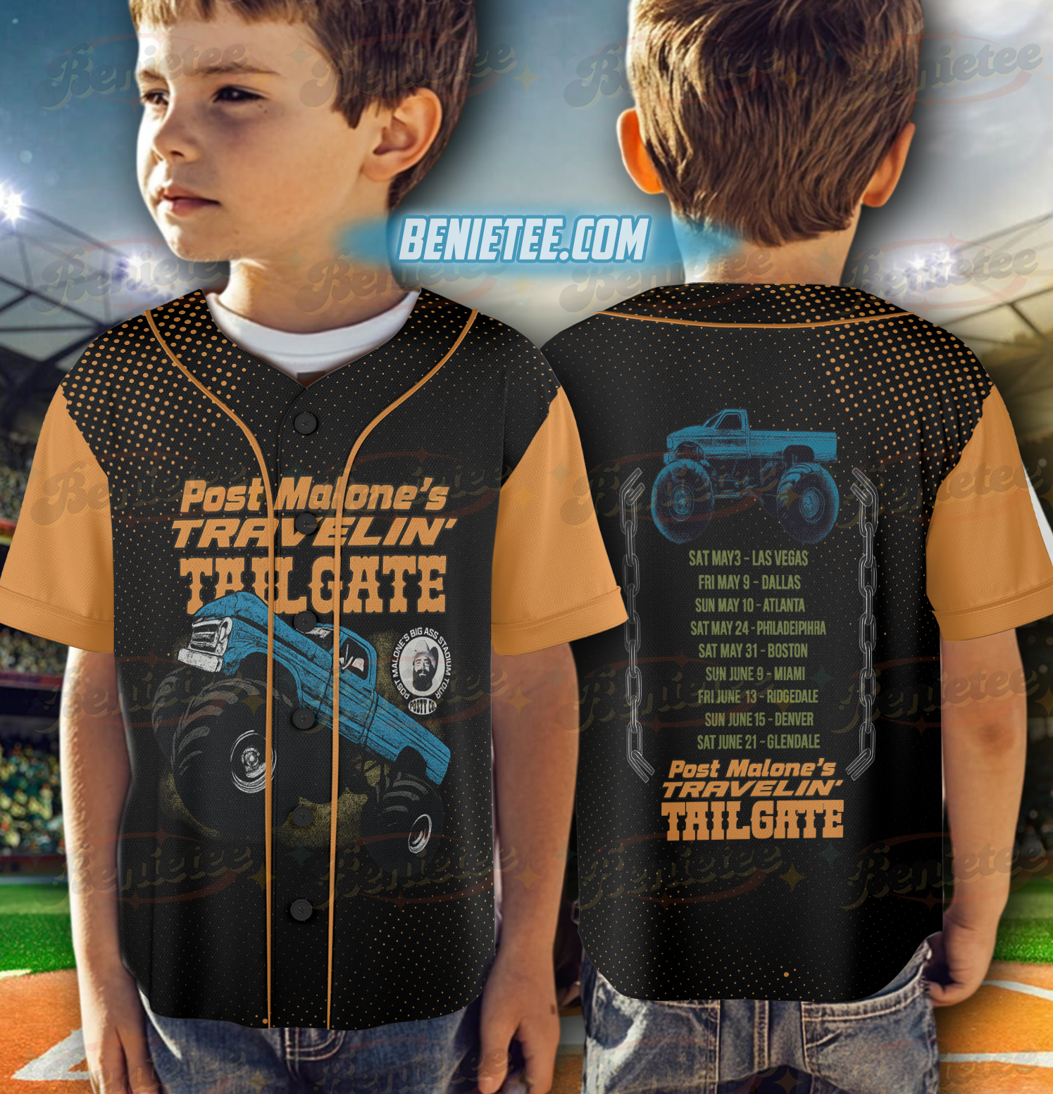 Vintage Post Malone Baseball Jersey - Image 6