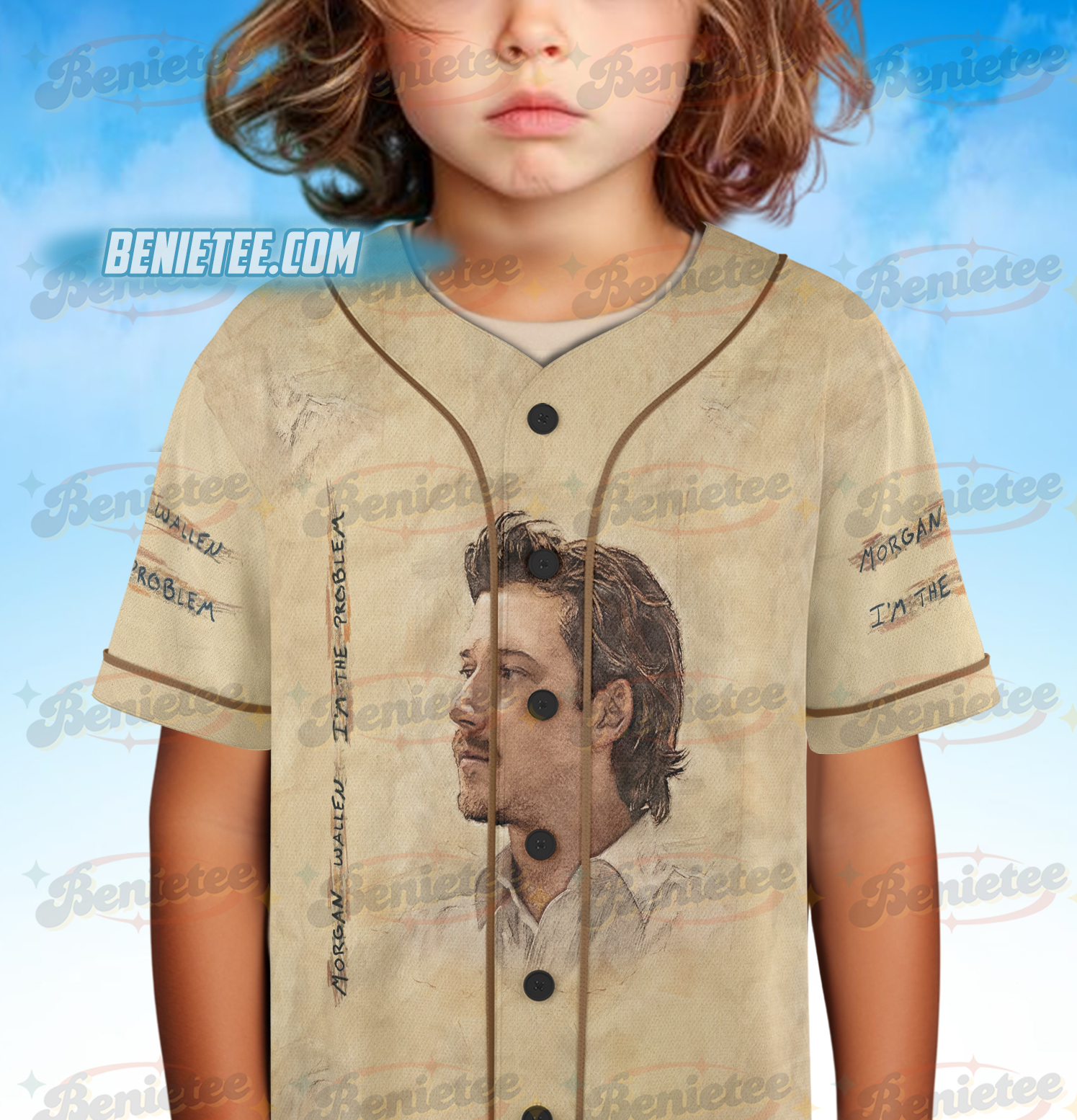 Country Music Morgan Baseball Jersey, Retro Music Tour Jersey - Image 5