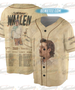 Country Music Morgan Baseball Jersey, Retro Music Tour Jersey