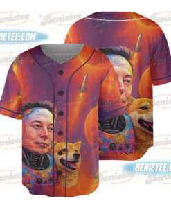Elon Musk Baseball Jersey, Dogecoin Jersey, Bitcoin Shirt, Tesla Shirt