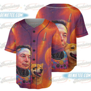 Elon Musk Baseball Jersey, Dogecoin Jersey, Bitcoin Shirt, Tesla Shirt