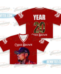 The Face Of Breezy Chris Brown Croptop Football Jersey, Chris Brown Shirt