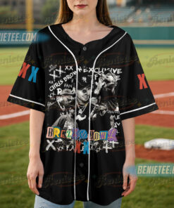 Alternative view of Chris Brown Breezy Bowl XX Tour Baseball Jersey, Chris Brown Album Shirt, Chris Brown Fan Gift, Chris Brown Shirt, Cb Tour 2025 Shirt