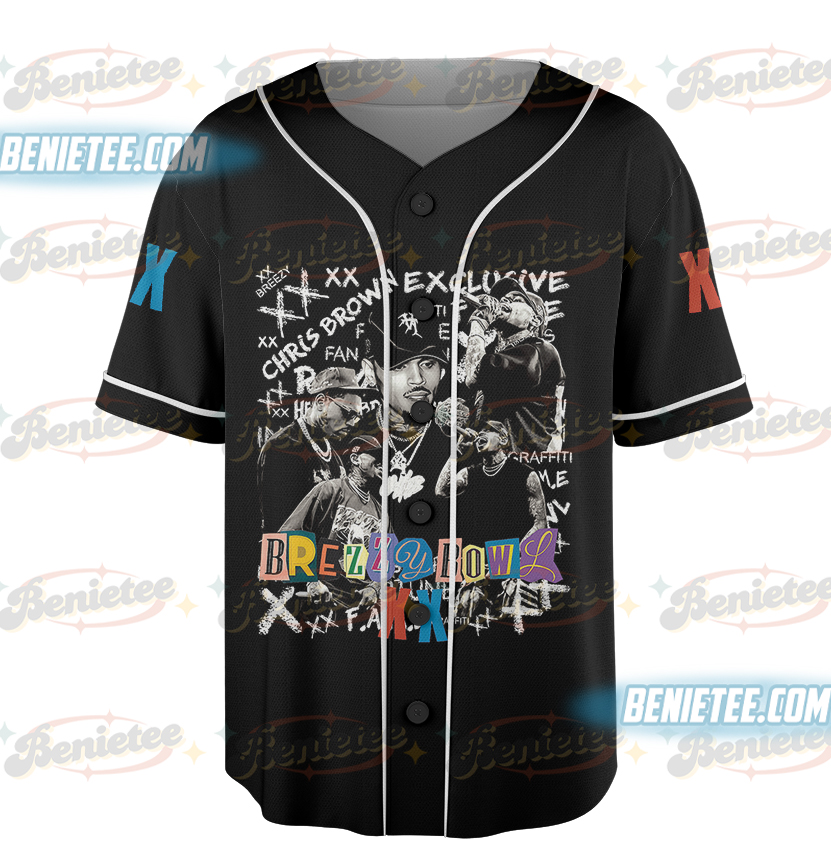 Chris Brown Breezy Bowl XX Tour Baseball Jersey, Chris Brown Album Shirt, Chris Brown Fan Gift, Chris Brown Shirt, Cb Tour 2025 Shirt - Image 4