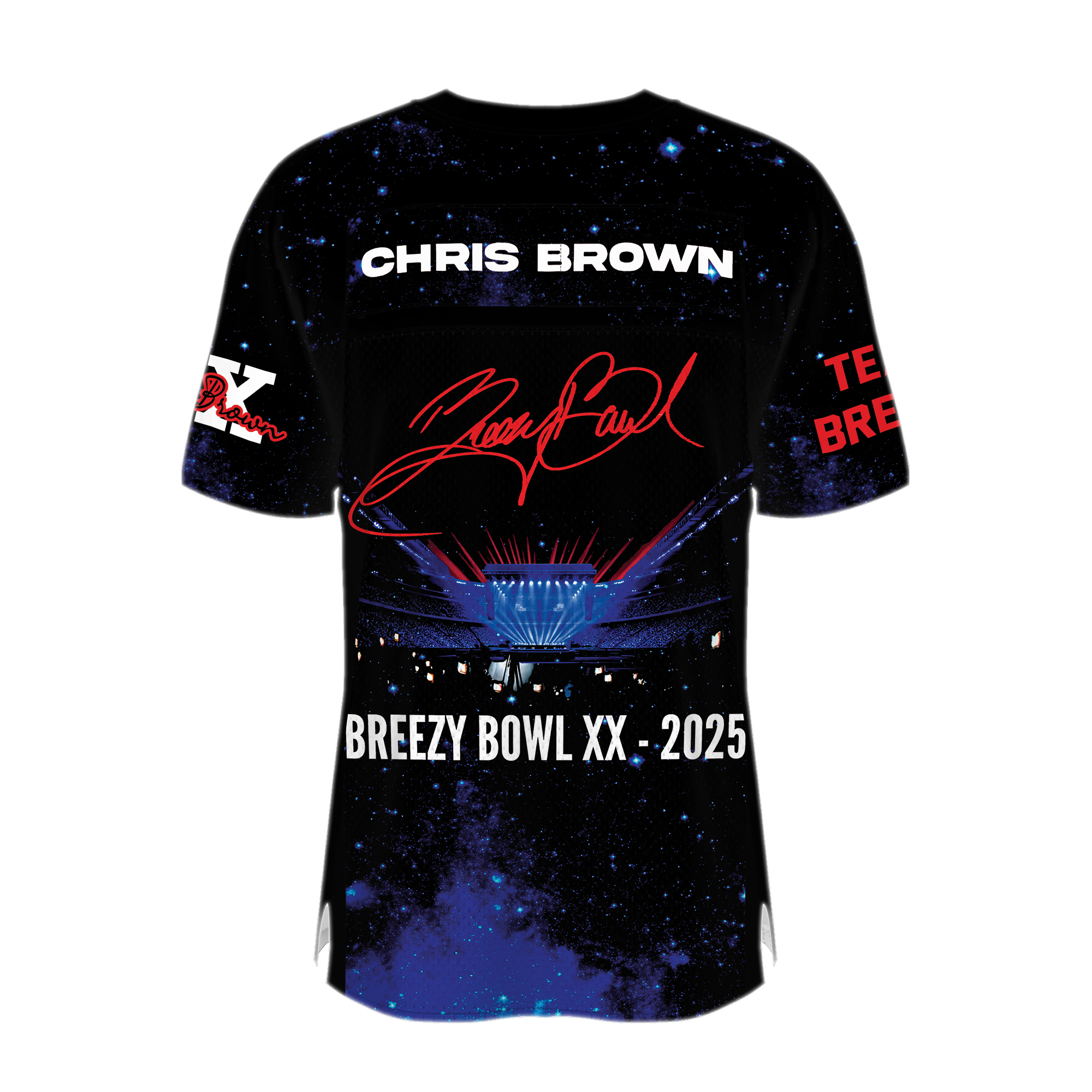 Chris Brown Tour 2025 Football Jersey, Limited Retro Chris Brown Tour Breezy Bowl XX V2 Vintage Shirt, Concert Retro 2025 Shirt - Image 5