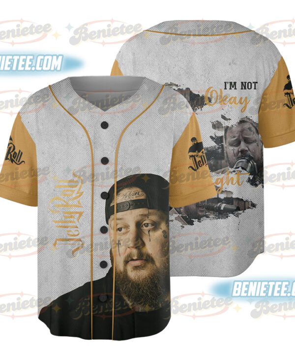 Jelly Roll Shirt, Jelly Roll I Am Not Okay Shirt, Jelly Roll Tour 2025 Baseball Jersey, Jelly Roll Merch Shirt, Country Music Shirt, Jelly Roll F