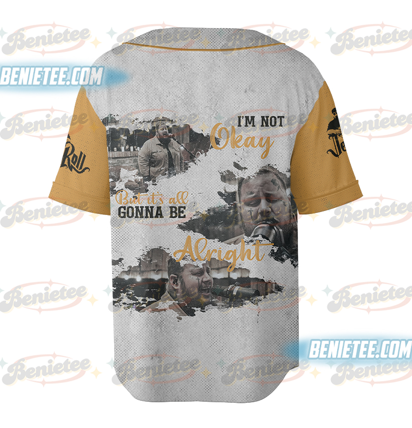Jelly Roll Shirt, Jelly Roll I Am Not Okay Shirt, Jelly Roll Tour 2025 Baseball Jersey, Jelly Roll Merch Shirt, Country Music Shirt, Jelly Roll F - Image 3
