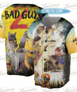 The Bad Guys Mr Wolf and Mr Snake Baseball Jersey
