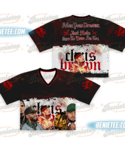 Vintage Chris Brown Bootleg Tour Croptop Football Jersey