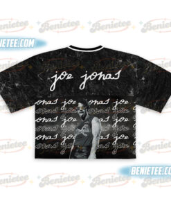 Alternative view of 20th Anniversary Of Jonas Croptop Football Jersey, Living The Dream Tour 2025 Shirt, Jonas Fan Merchandise Shirt, Jonas Tour Gift For Fan