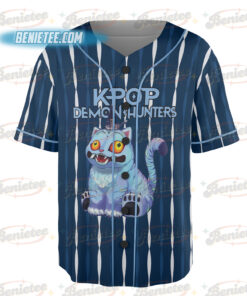 Alternative view of Kpop Hunter Tiger Baseball Jersey, Huntrix Jinu T Shirt, Saja Girls Tee For Fan, Kpop Movie Fan Gift