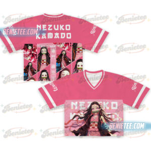 Nezuko Kamado Demon Slayer Croptop Football Jersey, Anime Jersey