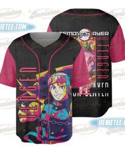 Tengen Uzui Anime Baseball Jersey, Anime jersey, Demon Slayer Baseball Jersey