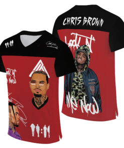 Chris Brown Vintage FootBall Jersey, Breezy Bowl XX Tour 2025 Shirt, Middle Finger Breezy