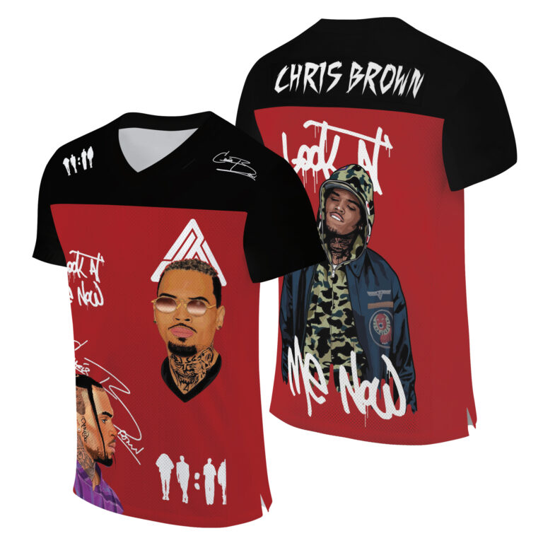 Chris Brown Vintage FootBall Jersey, Breezy Bowl XX Tour 2025 Shirt, Middle Finger Breezy