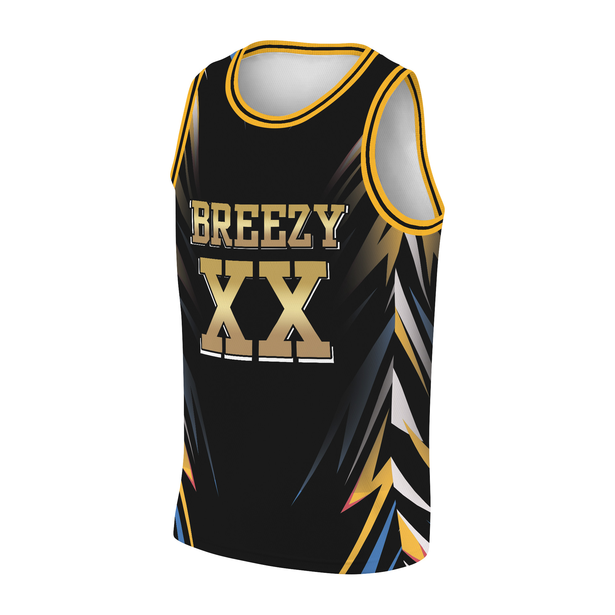 Chris Brown Tour Breezy Bowl XX Basketball Jersey - Image 3