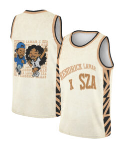Kendrick Lamar & SZA Rap Tour 2025 Basketball Jersey