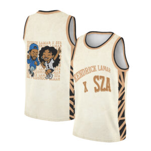 Kendrick Lamar & SZA Rap Tour 2025 Basketball Jersey