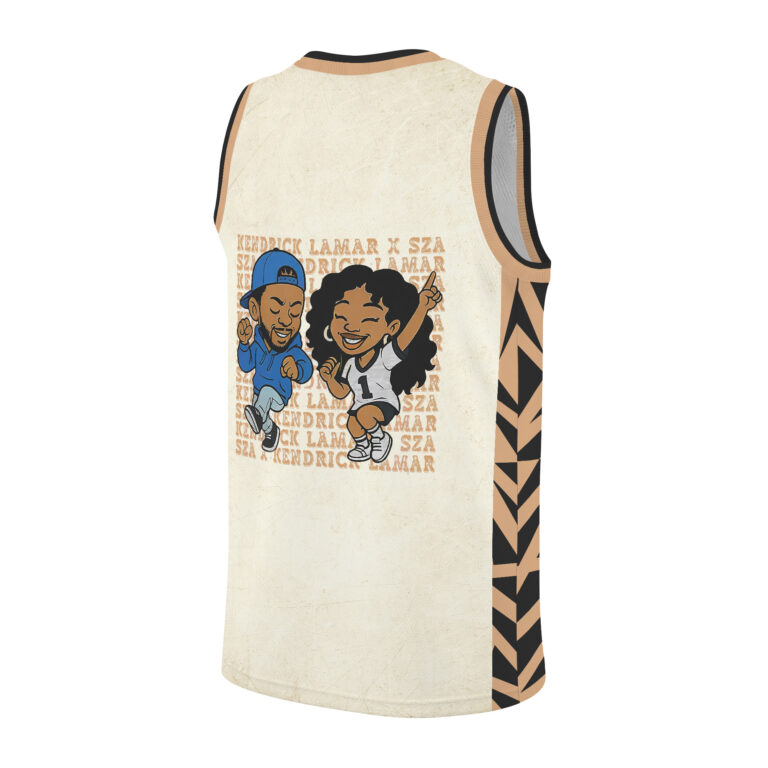 Alternative view of Kendrick Lamar & SZA Rap Tour 2025 Basketball Jersey