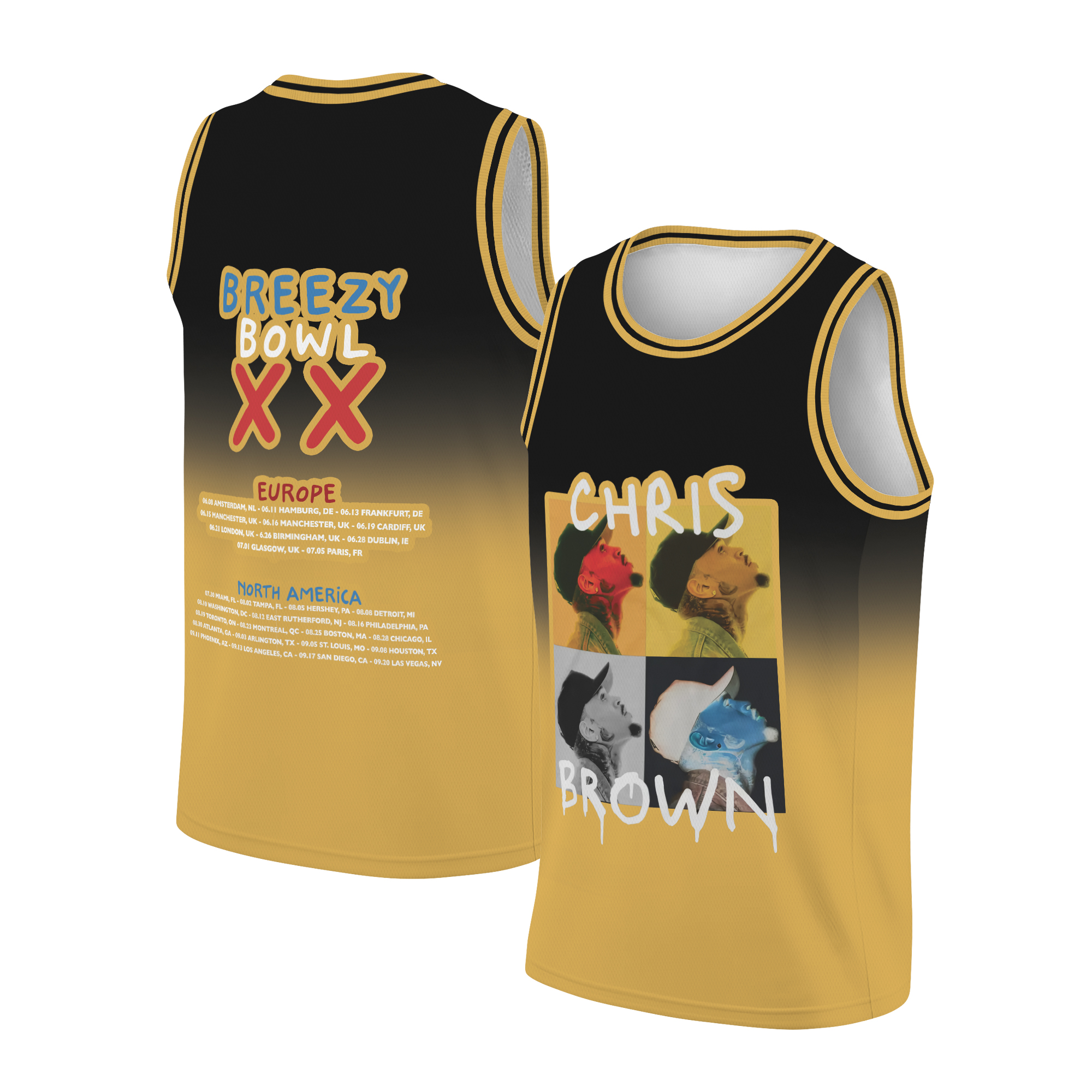 Chris Brown Vintage Middle Finger Vintage Basketball Jersey