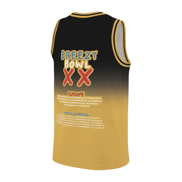 Alternative view of Chris Brown Vintage Middle Finger Vintage Basketball Jersey