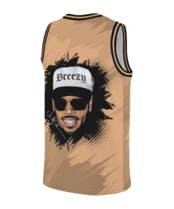 Alternative view of Chris Brown Basketball Jersey