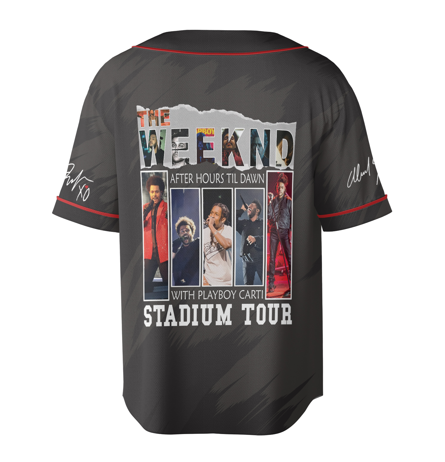 The Weeknd All Album Baseball Jersey, After Hours Til Dawn Jersey, The Weeknd With Playboy Carti - Image 4