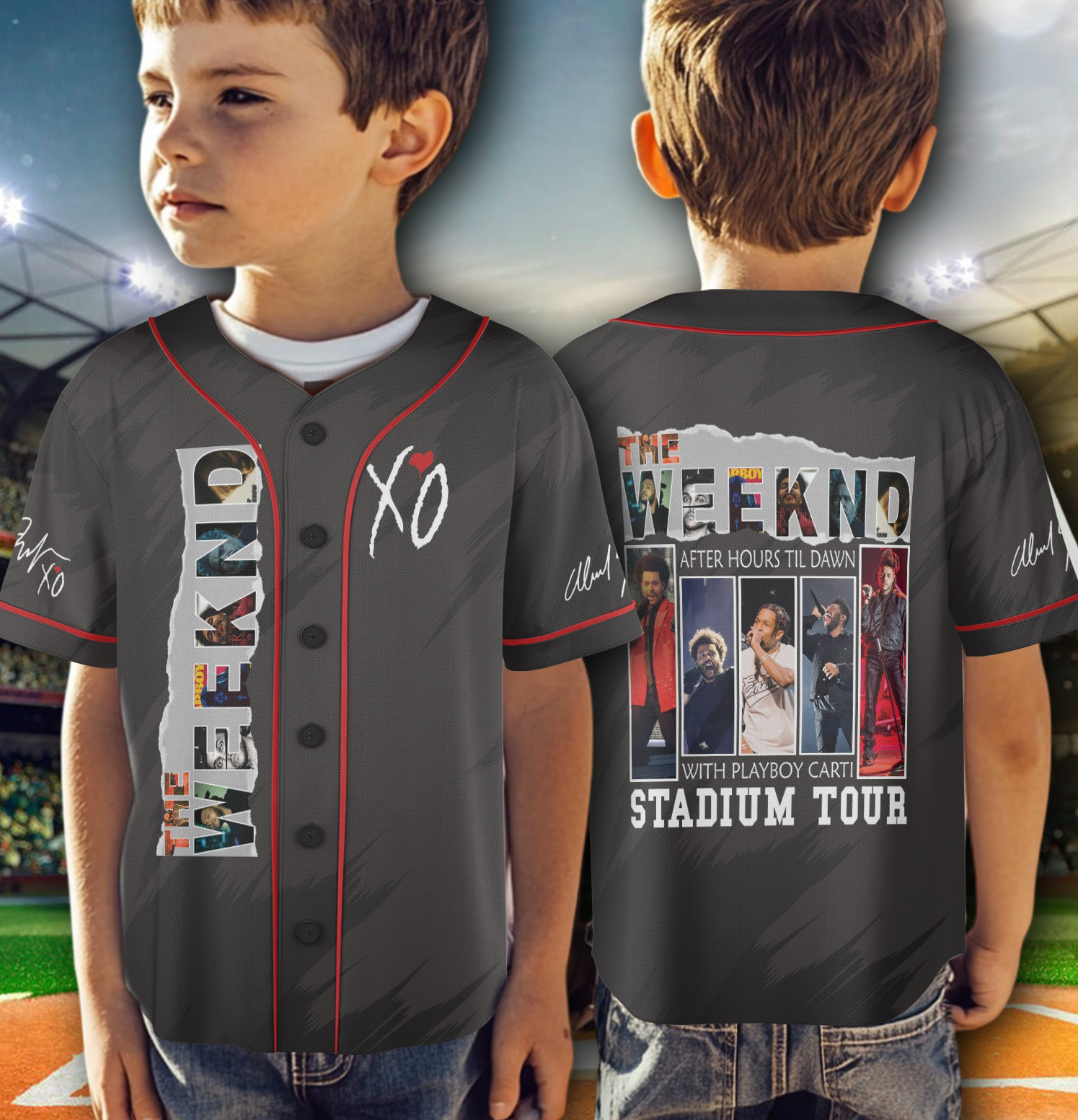 The Weeknd All Album Baseball Jersey, After Hours Til Dawn Jersey, The Weeknd With Playboy Carti - Image 6