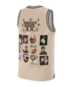 Alternative view of Chris Brown Breezy Bowl Tour 2025 Basketball Jersey