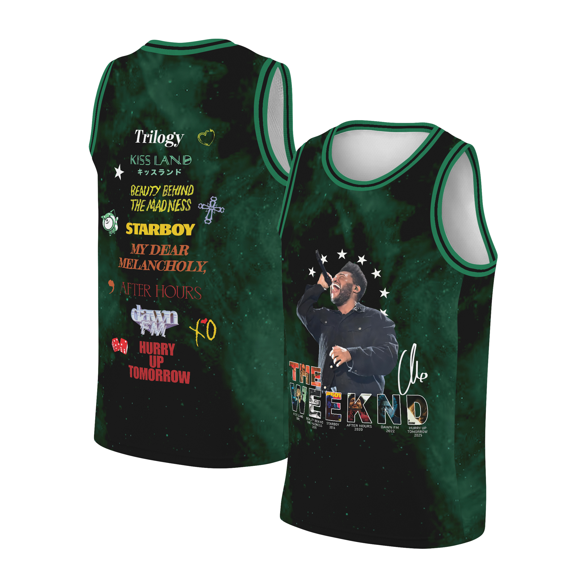 The Weeknd Merch XO Basketball Jersey