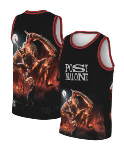 Vintage Post Malone Rap Music Tour Basketball Jersey